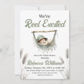Reel Excited Little Fisherman Baby Shower 招待状 (正面)
