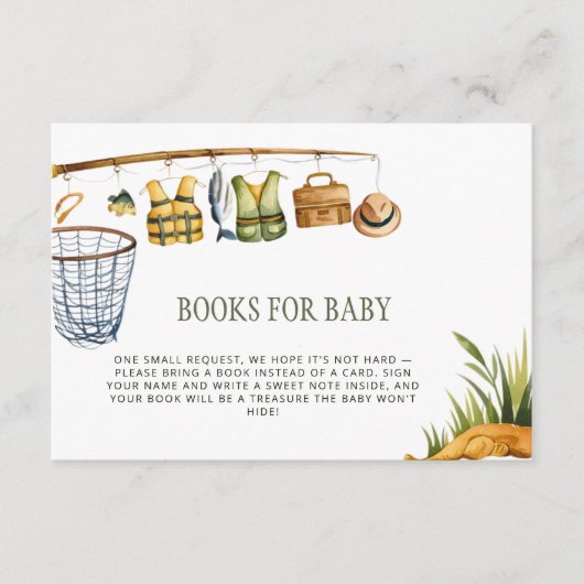 Reel Excited Little Fisherman Books for Baby Card エンクロージャーカード (正面)