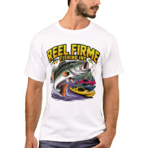 Reel Firme Fishing Inc ビンテージ バス Tシャツ