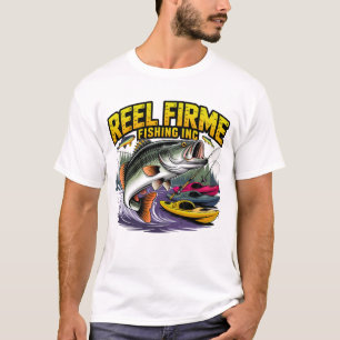 Reel Firme Fishing Inc ビンテージ バス Tシャツ