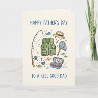 Reel Good Dad 釣り用品 父の日 カード
