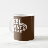 Reel Great Gruncle Fishing Daddy or Fisherman コーヒーマグカップ (正面左)