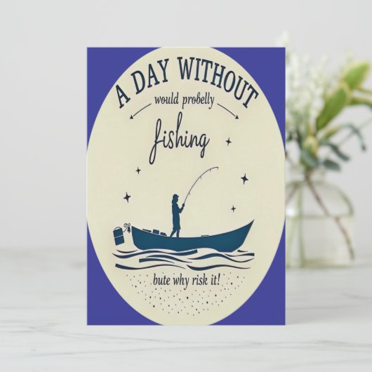 "Reel in the Fun: Save the Date Invitation 招待状 (スタンド正面)