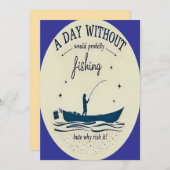 "Reel in the Fun: Save the Date Invitation 招待状 (正面/裏面)