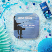 Reel in the Fun Sunset Fisherman 50th Birthday ペーパープレート (パーティー)