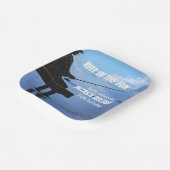 Reel in the Fun Sunset Fisherman 50th Birthday ペーパープレート (傾斜あり)