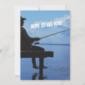 Reel in the Fun Sunset Fisherman 60th Birthday 招待状 (裏面)