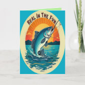 Reel in the Joy Birthday Greeting カード (正面)