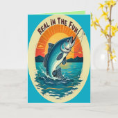 Reel in the Joy Birthday Greeting カード (黄色い花)