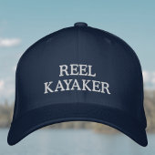 REEL KAYAKER for Kayak Fishing and Fishermen 刺繍入りキャップ