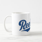 Reel Man Fisherman | Retro Coastal Life Fishing コーヒーマグカップ (左)