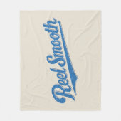 Reel Smooth Fisherman | Retro Coastal Life Fishing フリースブランケット (正面)