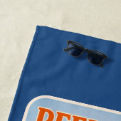 Reel Snack Retro Pin-Up Red Snapper Fishing Boater ビーチタオル (インサイチュ)