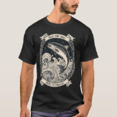 Reel the Beasts u2013 Norse Knotwork Mythology Vik Tシャツ (正面)