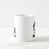 Reel Trouble Mug – Funny Fishing Gift for Anglers コーヒーマグカップ (中央)