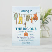 Reeling The Big One, Fishing Line 1st Birthday 招待状 (スタンド正面)