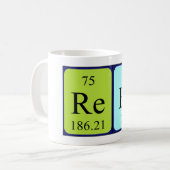 Rees定期的なテーブル名mag コーヒーマグカップ (正面左)