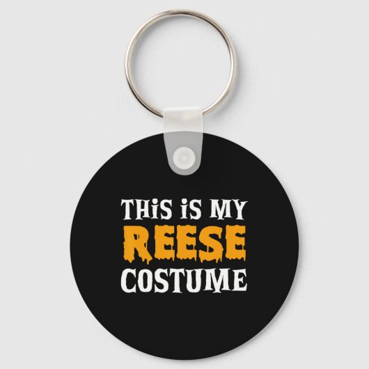 Reese Halloween Personalized Costume Funny  キーホルダー (正面)