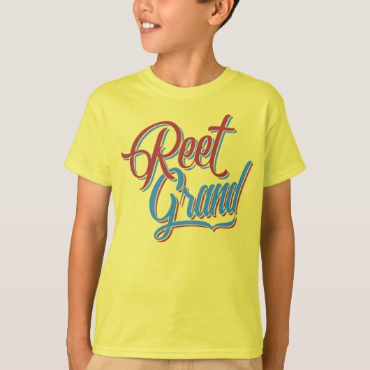 Reet Grand Yorkshire Englandスラング方言 Tシャツ (正面)