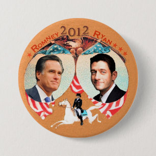 Refalcaのアンを持つRomneyライアン2012年 缶バッジ