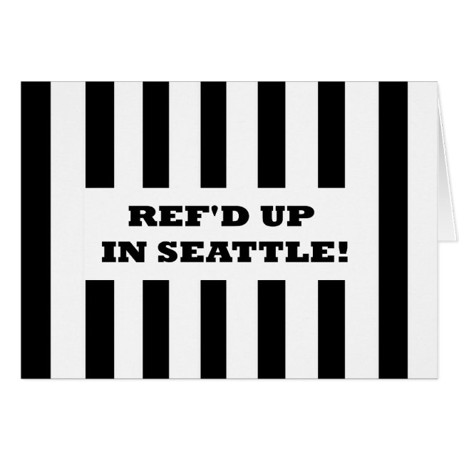 Ref'd'd Upシアトルで代替レフェリーカードを使用 (正面横)