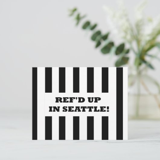 Ref'd'd Upシアトルで代替レフェリーカードを使用 ポストカード (スタンド正面)