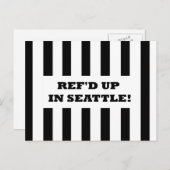 Ref'd'd Upシアトルで代替レフェリーカードを使用 ポストカード (正面/裏面)