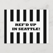 Ref'd'd Upシアトルで代替レフェリーカードを使用 ポストカード (正面)