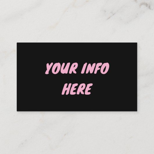 REFER A FRIEND CUSTOM BLACK CARD 名刺 (裏面)