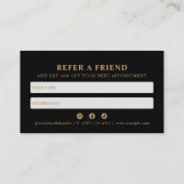 Refer A Friend Modern Luxury Pet Care Service  紹介カード (裏面)