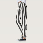 Referee Striped Classic Black & White Vertical  レギンス (左)