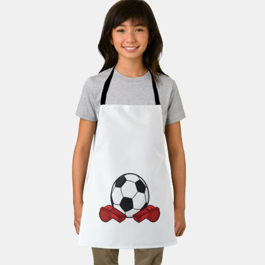 Referee whistle & Soccer ball エプロン (インサイチュ)