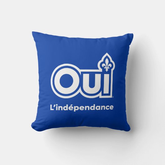 Référendum OUI-Québec クッション (正面)