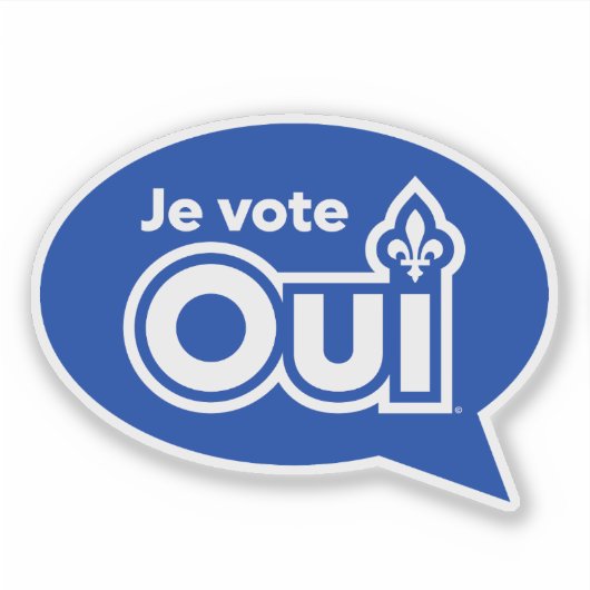 Référendum OUI-Québec シール (正面)