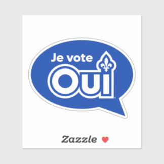 Référendum OUI-Québec シール