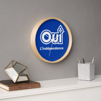 Référendum OUI-Québec 壁時計
