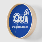 Référendum OUI-Québec 壁時計 (傾斜)