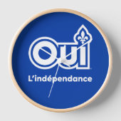 Référendum OUI-Québec 壁時計 (正面)