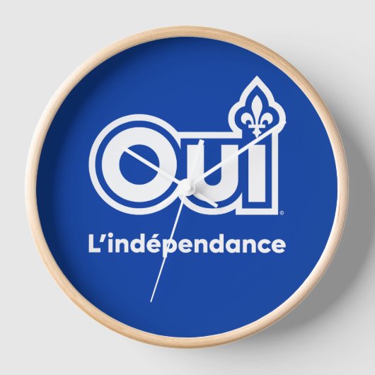 Référendum OUI-Québec 壁時計 (正面)