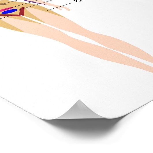 Referred pain chart Poster ポスター (角)