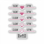 Refill Chart シール (正面)
