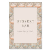 Refined Beige Floral Pattern テーブルナンバー (裏面)