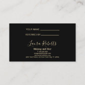 Refined Black Gold Crown 紹介カード (裏面)