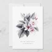 Refined Black White Illustration Leaves & Flowers (正面)
