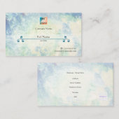 Refined Business Card with QR - Cambrian Cool 名刺 (正面/裏面)