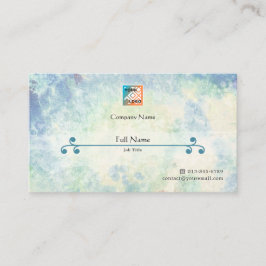 Refined Business Card with QR - Cambrian Cool 名刺