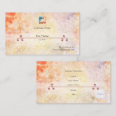 Refined Business Card with QR - Cambrian Hot 名刺 (正面/裏面)