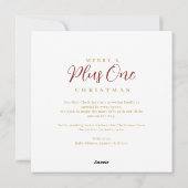 Refined Exquisite Floral Christmas Frame Photo シーズンカード (裏面)