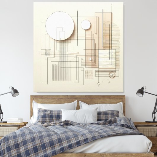 Refined Forms キャンバスプリント (インサイチュ (寝室))