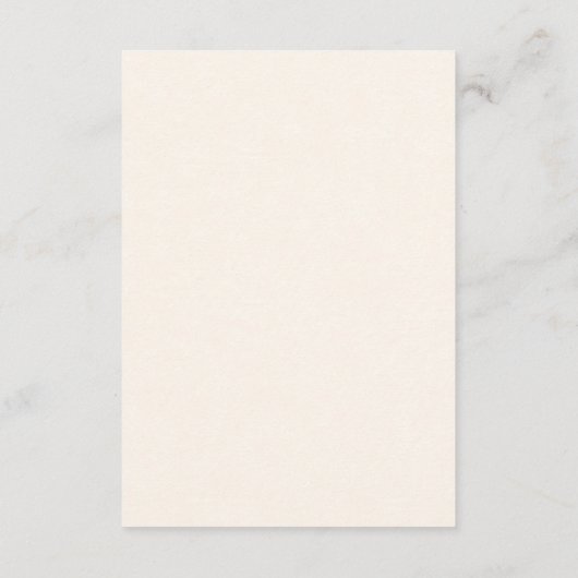 Refined Gold Frame Classic Wedding RSVP Card (裏面)